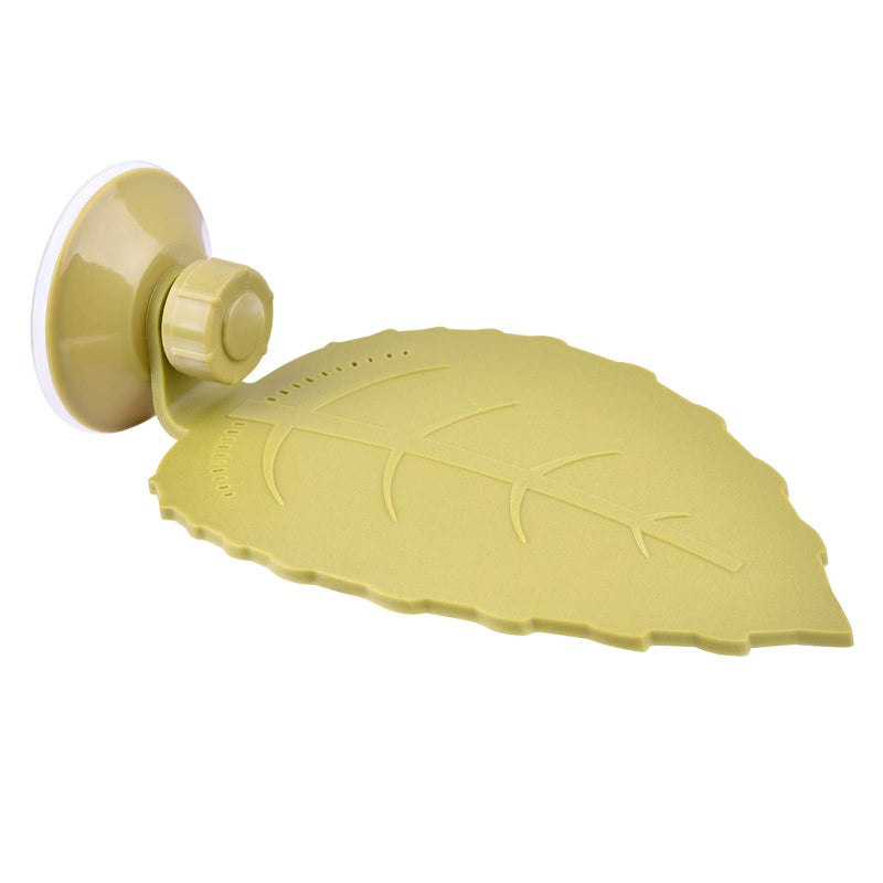 WEAVERBIRD Turtle Terrace Basking Platform Small or Amphibian Turtle Frog Crab and Tank Decoration, Leaf Shape Design - Image 1